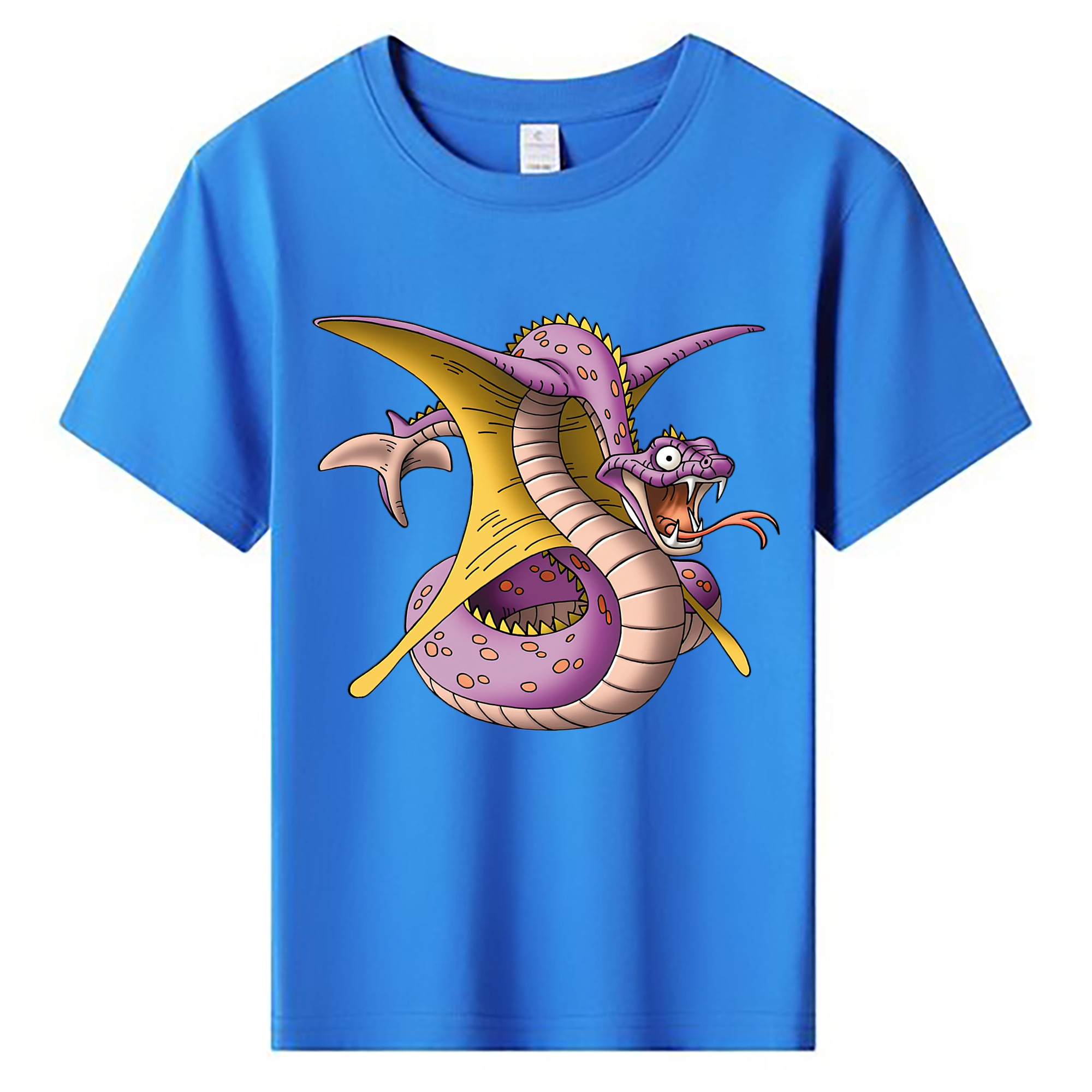 （画像用） ドラゴンクエスト Doragon Kuesuto Dragon Quest 綿100％キッズTシャツ（フロントプリント）